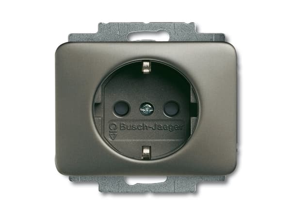 Busch-Jaeger 2013-0-4458, CEE 7/3, 2P+E, Platin, 250 V, 16 A, 70 mm Platina