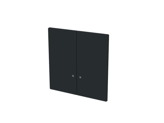 Busch-Jaeger 1785 K-45M, Black, Thermoplastic, Screwless, Busch-Jaeger, Matte, IP20