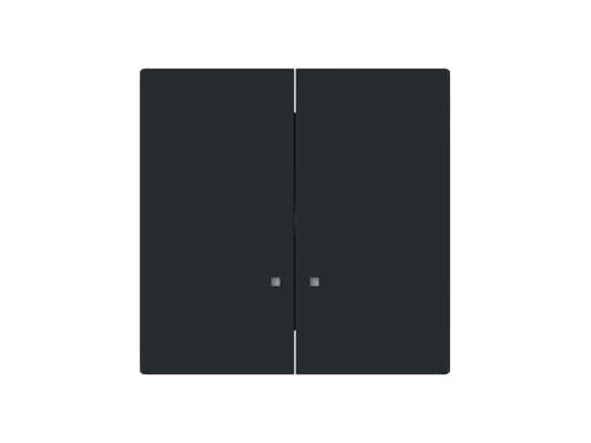 Busch-Jaeger 1785 K-45M, Black, Thermoplastic, Screwless, Busch-Jaeger, Matte, IP20