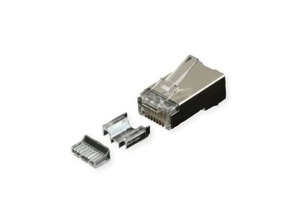 ROLINE 21.17.3099, RJ-45, Sølv, Metal, Plast, Cat6a, 11,7 mm, 21,5 mm