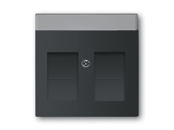 Busch-Jaeger 4011395127346, Svart, Plast, Skruvlös, Busch-Jaeger, Matt, 1 styck