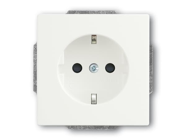 Busch-Jaeger 2011-0-3879, CEE 7/3, 2P+E, Hvid, 250 V, 16 A, 63 mm