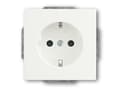 Miniatyrbild 1 av 3: Busch-Jaeger 2011-0-3879, CEE 7/3, 2P+E, Hvid, 250 V, 16 A, 63 mm