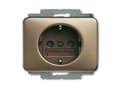 Miniatyrbild 1 av 3: Busch-Jaeger 2013-0-4466, CEE 7/3, 2P+E, brons, 250 V, 16 A, 70 mm