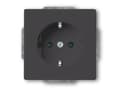Miniatyrbild 1 av 3: Busch-Jaeger 2013-0-5265, CEE 7/3, 2P+E, Sort, 250 V, 16 A, 71 mm