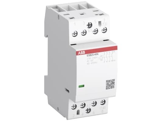 ABB ESB25-31N-01, Kontaktor, Hvid, IP20, Vekselstrøm/jævnstrøm, 36 mm, 65 mm