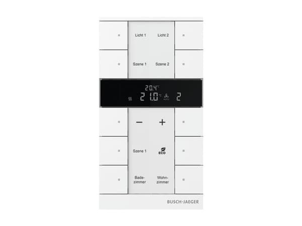 Busch-Jaeger 2CKA006330A0007, Svart, Vit, IP20, LED, -5 - 45 ° C, 90,1 mm, 13,5 mm