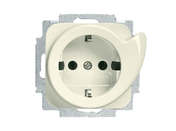 Busch-Jaeger 20 EUCDR-212, CEE 7/3, 2P+E, Beige, 250 V, 16 A, 71 mm