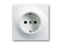 Pikkukuva 1 / 3: Busch-Jaeger 2013-0-4953, CEE 7/3, 2P+E, Valkoinen, 250 V, 16 A, 71 mm