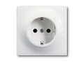Miniatyrbild 1 av 3: Busch-Jaeger 2011-0-3890, CEE 7/3, 2P+E, Hvid, 250 V, 16 A, 71 mm