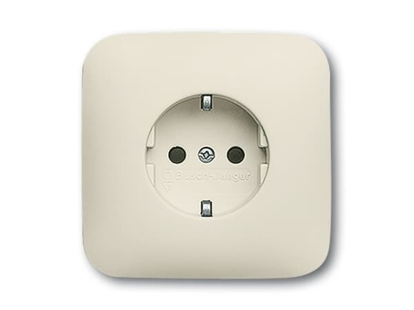 Busch-Jaeger 2013-0-4383, CEE 7/3, 2P+E, Hvid, 250 V, 16 A, 81 mm