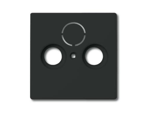 Busch-Jaeger 1743-81, Antracit, Vanlig, Busch-Jaeger, 0230-0-0250, SAT + TV + radio, 63 mm