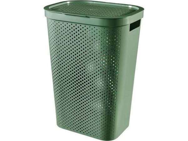Curver / Keter CURVER INFINITY RECYCLED LAUNDRY BASKET 60L /Žalias