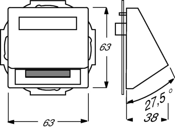 Busch-Jaeger 1758-84, Vit, Metall, Plast, Vanlig, Busch-Jaeger, Glansigt, 1764-0-0018 1764-0-0026 1764-0-0034 1764-0-0042 1764-0-0059 1764-0-0067 176
