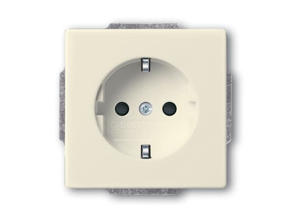 Busch-Jaeger 2011-0-3721, CEE 7/3, 2P+E, Hvid, 250 V, 16 A, 71 mm