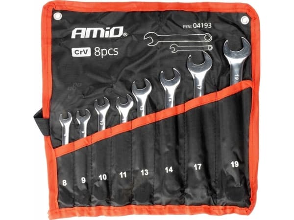 Skiftnycklar 8-19 mm 8 st amio-04193