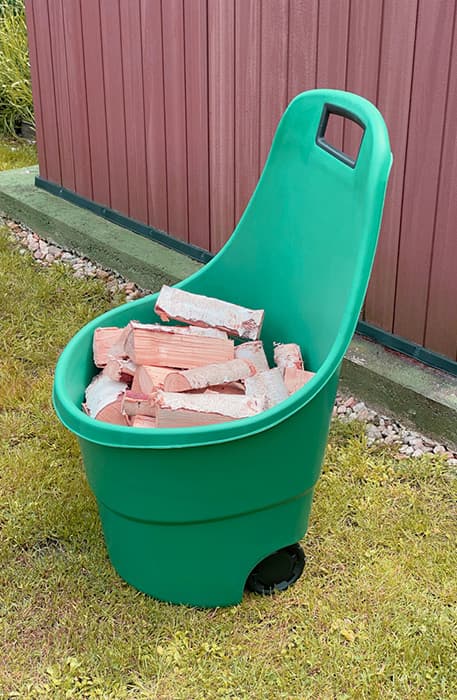 Puutarhakärry - 50 l kaksipyöräinen, vahva, UV-suojattu