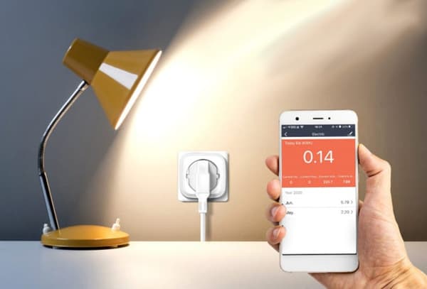Fjärrstyrt WiFi-uttag Android/iOS upp till 3680W, Grön Blå GB720 F