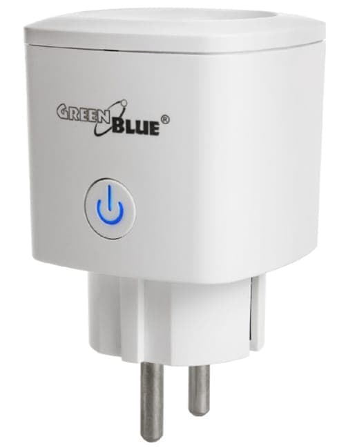 Fjärrstyrt WiFi-uttag Android/iOS upp till 3680W, Grön Blå GB720 F