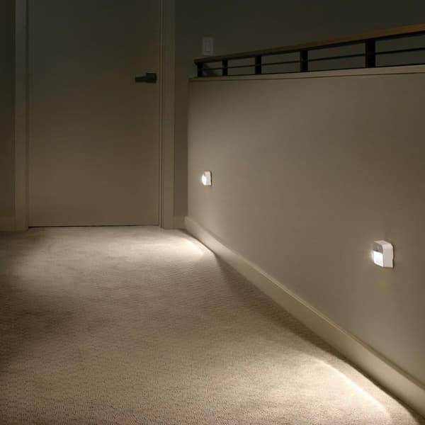 LED-trapplampa med rörelsesensor, temp. 4000K, 4 LED-lampor, räckvidd 3–4 m