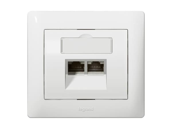 Legrand 771058, Vit, Termoplast, Vanlig, Legrand, Glansigt, IP20