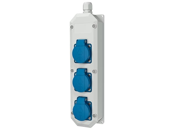 MENNEKES 96700, Typ F, Skruvar, Blå, Vit, Plast, IP44, 230 V