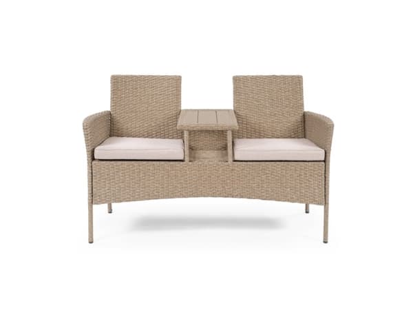 Nenurodyta_V Garden Bench Double With Cushions