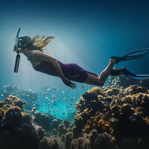 0,5 L Scuba Tank, Dykdjup 32,81 ft, Bärbar dykartank med pump, för dykning och fridykning