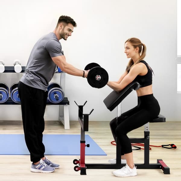 Predikant Curl Bänk, Justerbart Hemgym, Biceps Maskin, Skivstångs Utrustning, Anpassad Träning