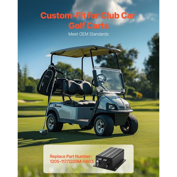 Golfkärryn ohjain 36V 500A, Club Car 1205-117/1205M-5603, Luotettava ja kestävä