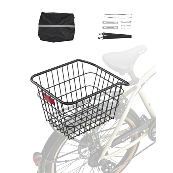 Bakre Cykelkorg, Metalltråd Cykelkorg, med Reflekterande Bakljusskydd