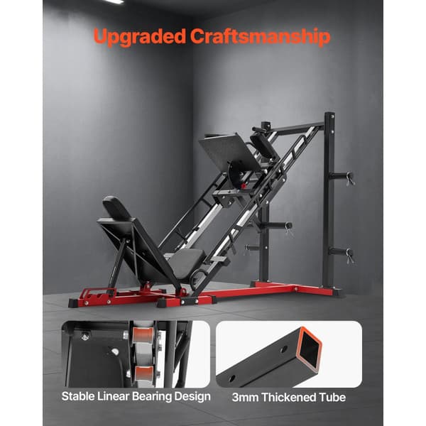 Benpress Hack Squat Combo Maskin, Justerbar Underkropp, Special Hemgymutrustning