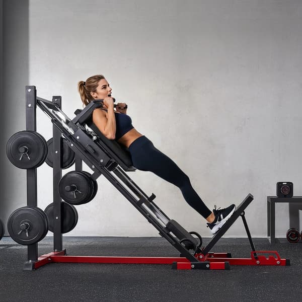 Benpress Hack Squat Combo Maskin, Justerbar Underkropp, Special Hemgymutrustning