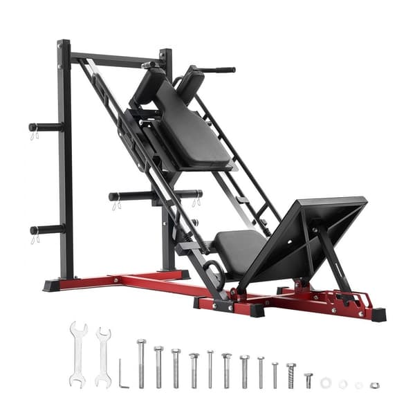 Benpress Hack Squat Combo Maskin, Justerbar Underkropp, Special Hemgymutrustning