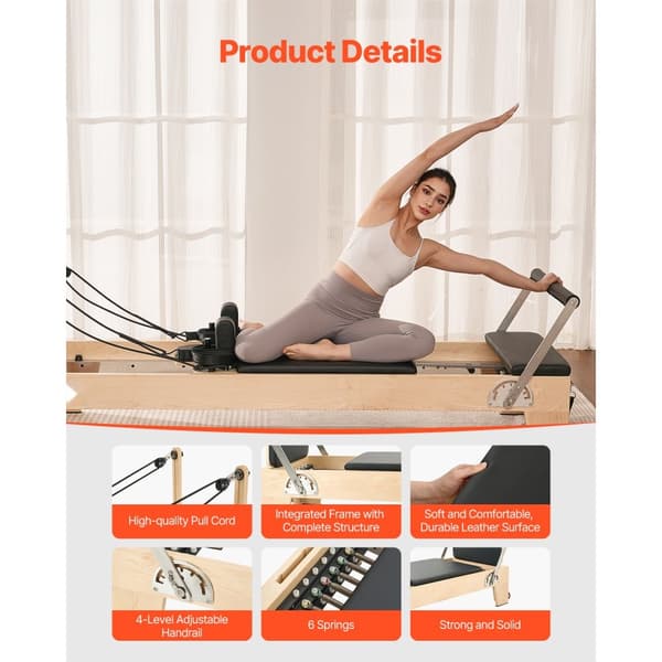 Pilates Reformer, Trä Pilatesmaskin, Hemmagym och Träningsutrustning av hög kvalitet