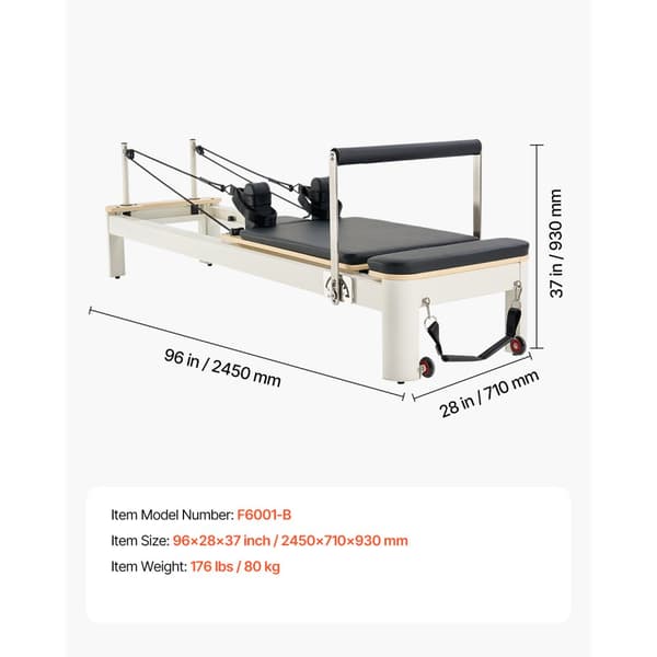 Pilates Reformer, Kotikuntosalilaite, Vastuksella, Korkealaatuinen Pilates-laitteisto