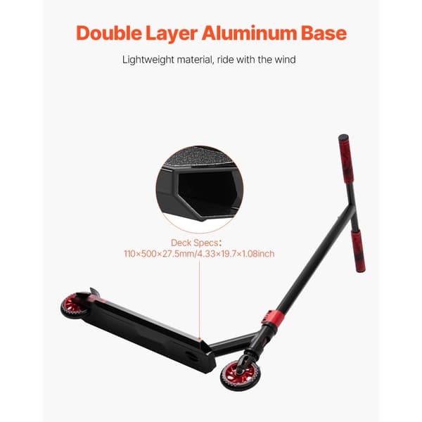 Stunt Scooter, Gade Trick Scooter, Til Børn og Voksne, Dobbeltlagsdæk