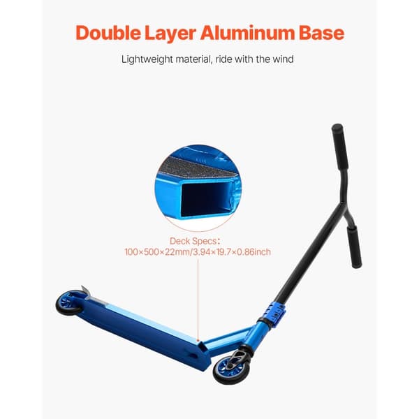 Stunt-Scooter, Street Trick Skootteri, Kaksikerroksinen Kansi, Sopii Sekä Lapsille että Aikuisille