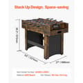 Miniatyrbillede 8 af 11: Air Hockey Bord 137,1 cm, 3-i-1 Luftdrevet Combo Bord, Inkluderer Bordfodbold og Bordtennis