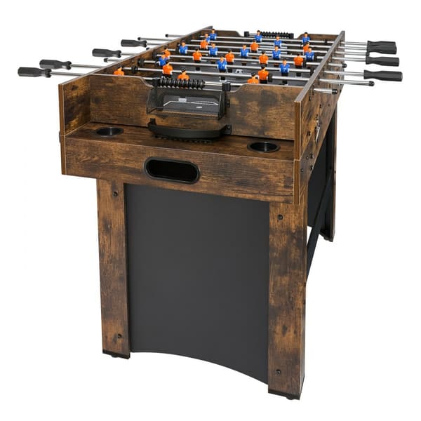Air Hockey Bord 137,1 cm, 3-i-1 Luftdrevet Combo Bord, Inkluderer Bordfodbold og Bordtennis