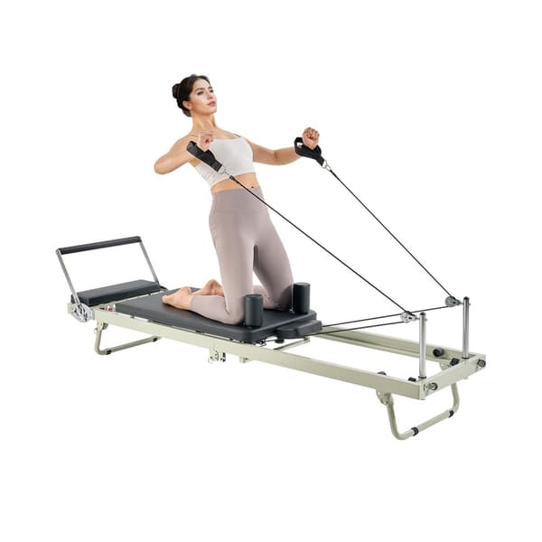 Pilates Reformer -taitettava, Pilates-kone, kotikuntosali, harjoituslaitteet
