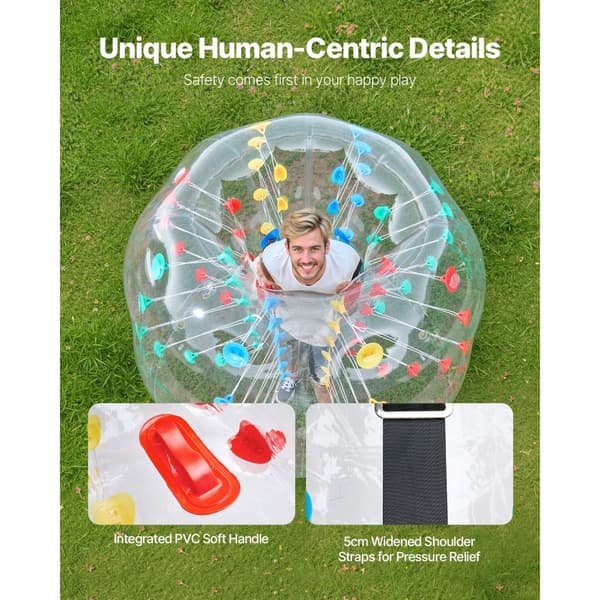 Oppustelige Kofangerbolde 5FT/1,5M, PVC Body Sumo Zorb Bold, Udendørs spil