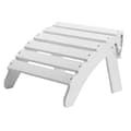 Pikkukuva 11 / 11: Adirondack-jalkatuki, 17,7 L x 19,7 W x 13,8 H tuuman, HDPE-materiaali, taitettava, valkoinen