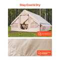 Miniatyrbild 5 av 11: Uppblåsbart Campingtält, 5-8 Personers Glampingtält, Pump Inkluderad, Enkelt att Installera