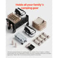 Miniatyrbillede 4 af 11: Sammenklappelig Havevogn 120L & 225LBS, Sort, Heavy Duty, Foldebar model, Nem til opbevaring