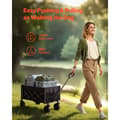 Miniatyrbillede 5 af 11: Sammenklappelig Havevogn 120L & 225LBS, Sort, Heavy Duty, Foldebar model, Nem til opbevaring