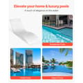 Miniatyrbillede 7 af 11: In-Pool Lounge Stole, Chaiselong, 2 Stk, Indendørs Pool, Solhylde Liggestol, Vandafvisende, Holdbart Materiale