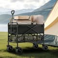 Miniatyrbild 9 av 11: Dubbeldäckare Hopfällbar Vagn, Kapacitet 300L & 450 lbs, Tung Uppgift, Robust och Praktiskt