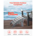 Pikkukuva 3 / 11: Adirondack Ottoman 16,9 L x 18,9 W x 13 H tuumaa, HDPE kokoontaittuva jalkatuki, harmaa