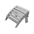 Pikkukuva 1 / 11: Adirondack Ottoman 16,9 L x 18,9 W x 13 H tuumaa, HDPE kokoontaittuva jalkatuki, harmaa